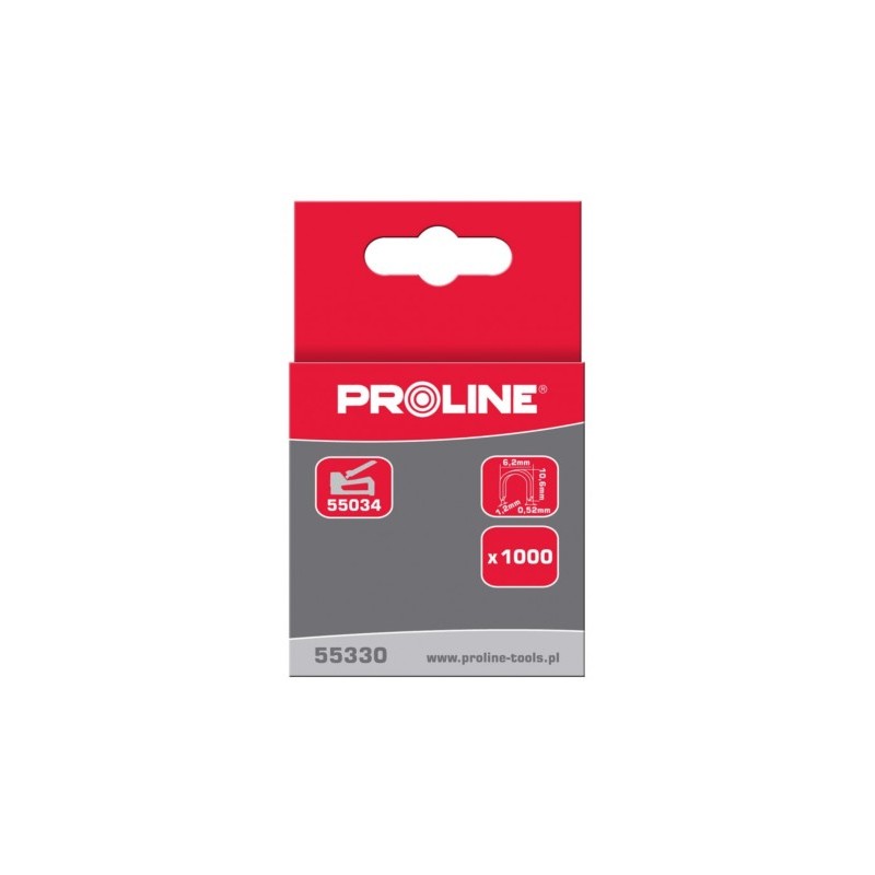 Zszywki hartowane półokrągłe TYP-S 10mm X55330