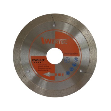 Tarcza diamentowa ciągła EVOLUT125 WERTEC EN-TAREVOL125