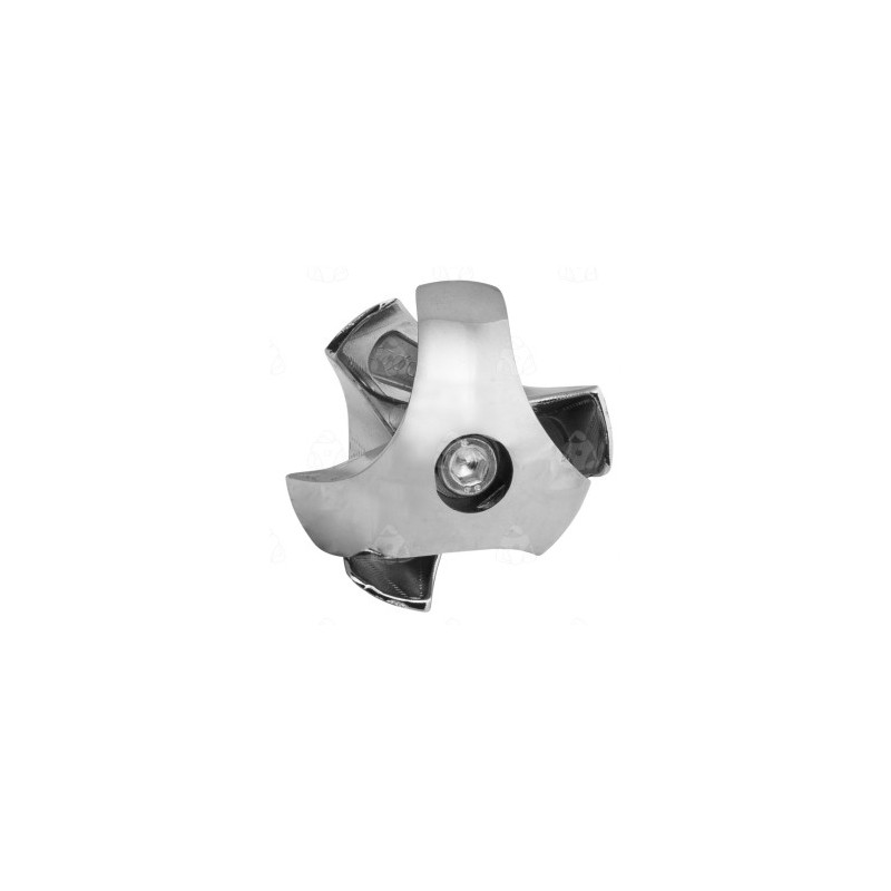 Złącze trzykierunkowe prawe - Ø 25 chrom SZTR502PCHR