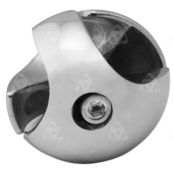 Złącze dwukierunkowe prawe  - Ø 25 chrom SZTR501PCHR