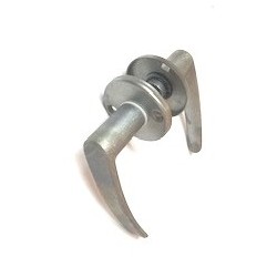 Klamka drzwiowa D1 bez powłowki, okrągły szyld  KLA95.46 