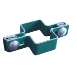 Obejma pośrednia zielona na słupek 60x40mm OSI-OBE4