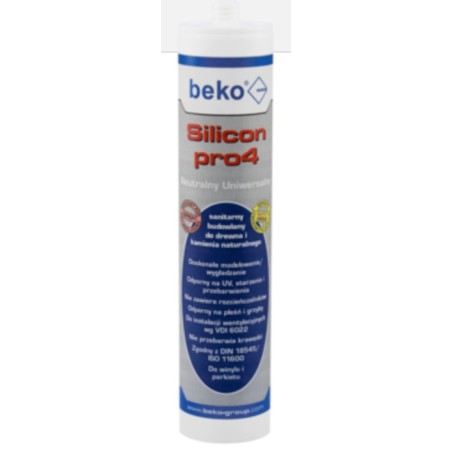 Silikon uniwersalny PRO4 srebrny/aluminium 310ml BE-SILUSREAL