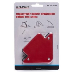 Magnetyczny uchwyt spawalniczy 25LBS SILV-UCH01