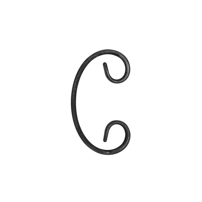 Element gięty C 12x6mm 100x60mm POS10.093