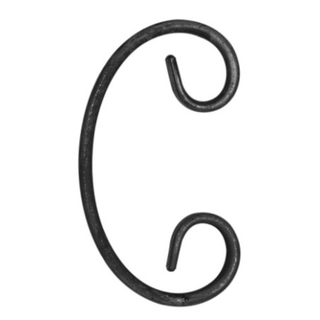 Element gięty C 12x6mm 100x60mm POS10.093